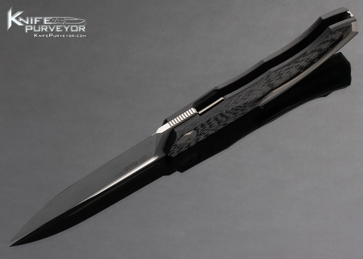 Shirogorov Sinkevick Collaboration Custom Knife Carbon Fiber Pero Linerlock Flipper - Image 6