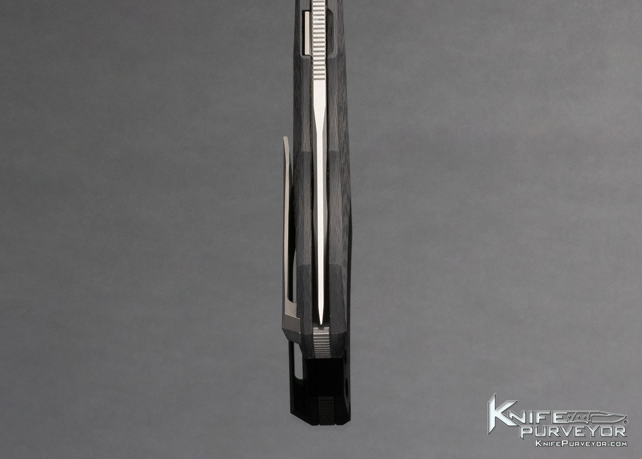 Shirogorov Sinkevick Collaboration Custom Knife Carbon Fiber Pero Linerlock Flipper - Image 8