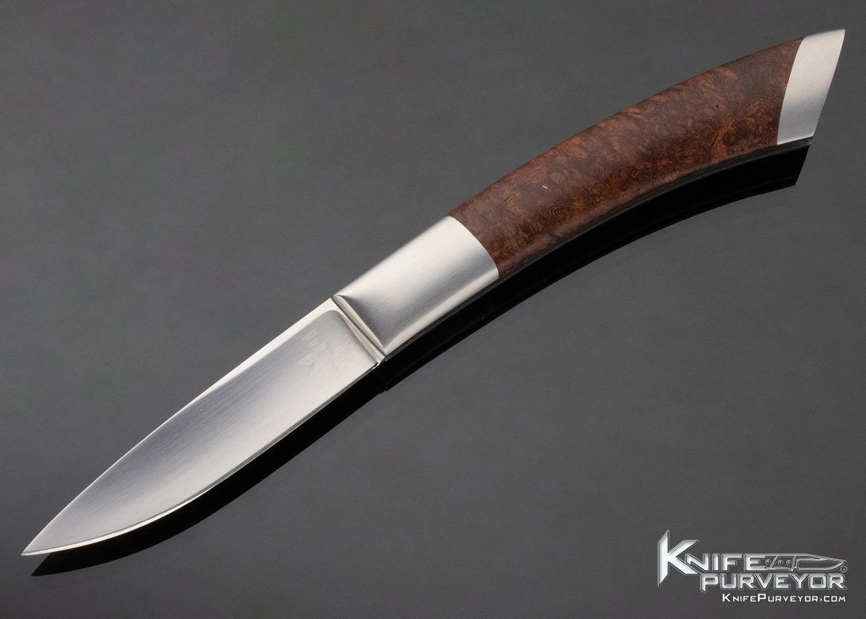 Billy Mace Imel Custom Knife Burlwood Slip Joint 12517