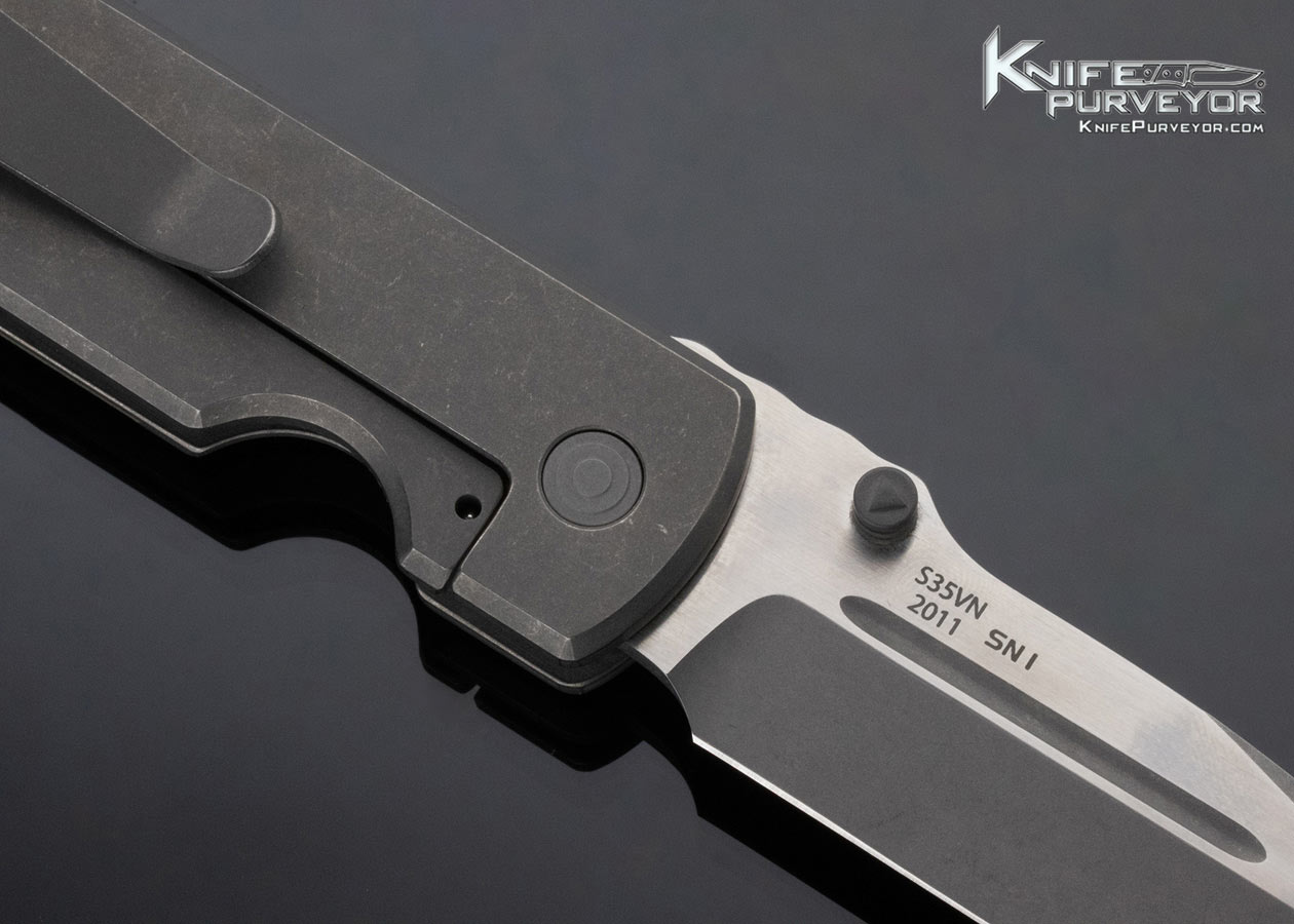 Brian Fellhoelter Custom Knife Green G-10 Dauntless Framelock - Image 4