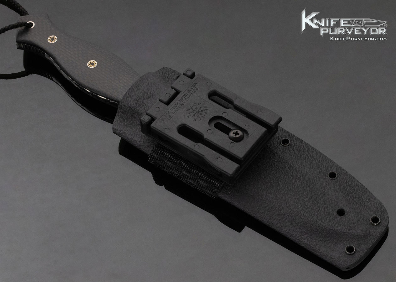 Bud Nealy Custom Knife Carbon Fiber "Pick Tactical" Military Fixed Blade - Image 4