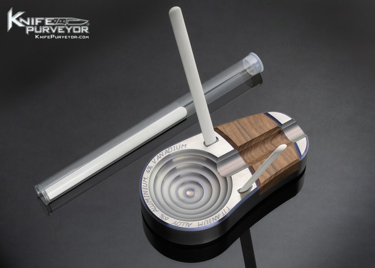 Chris Reeve Custom Knife Cigar Aficionado Titanium Ashtray and Umfaan Combo - Image 9