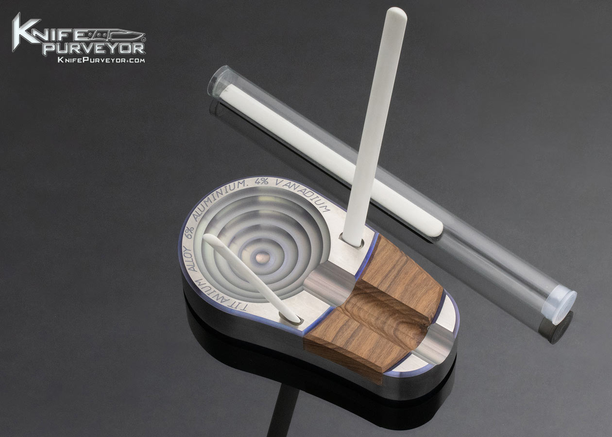 Chris Reeve Custom Knife Cigar Aficionado Titanium Ashtray and Umfaan Combo - Image 10