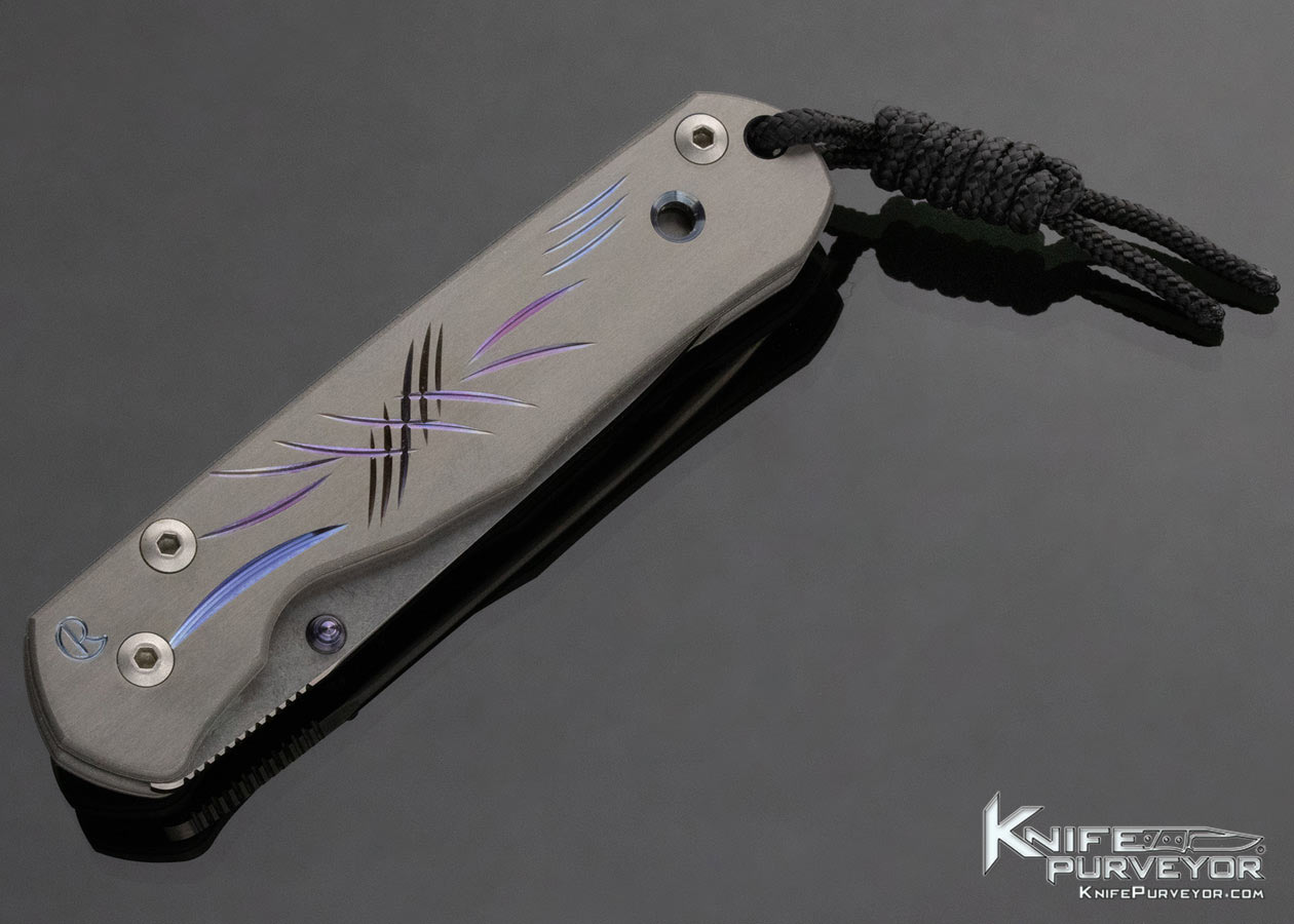 Chris Reeve Custom Knife Cigar Aficionado Titanium Ashtray and Umfaan Combo - Image 3