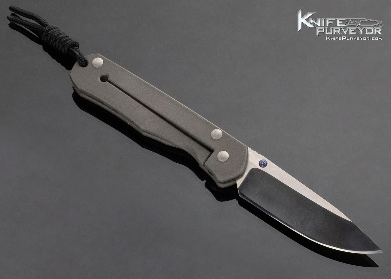 Chris Reeve Custom Knife Cigar Aficionado Titanium Ashtray and Umfaan Combo - Image 4