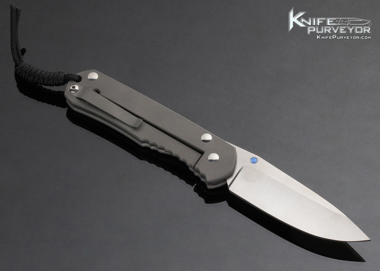 Chris Reeve Custom Knife Circa C99 Large Sebenza with Unique Graphic Titanium Frame Lock - Image 3