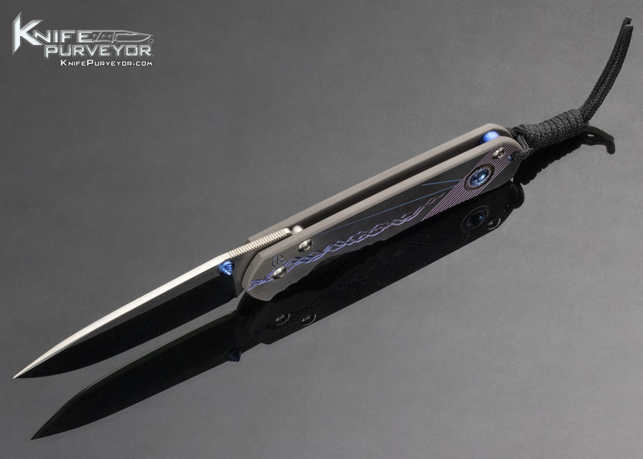 Chris Reeve Custom Knife Circa C99 Large Sebenza with Unique Graphic Titanium Frame Lock - Image 5