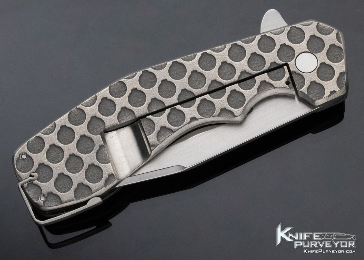 Jon Graham Custom Knife Lightning Strike Carbon Fiber and Machined Titanium Framelock - Image 5