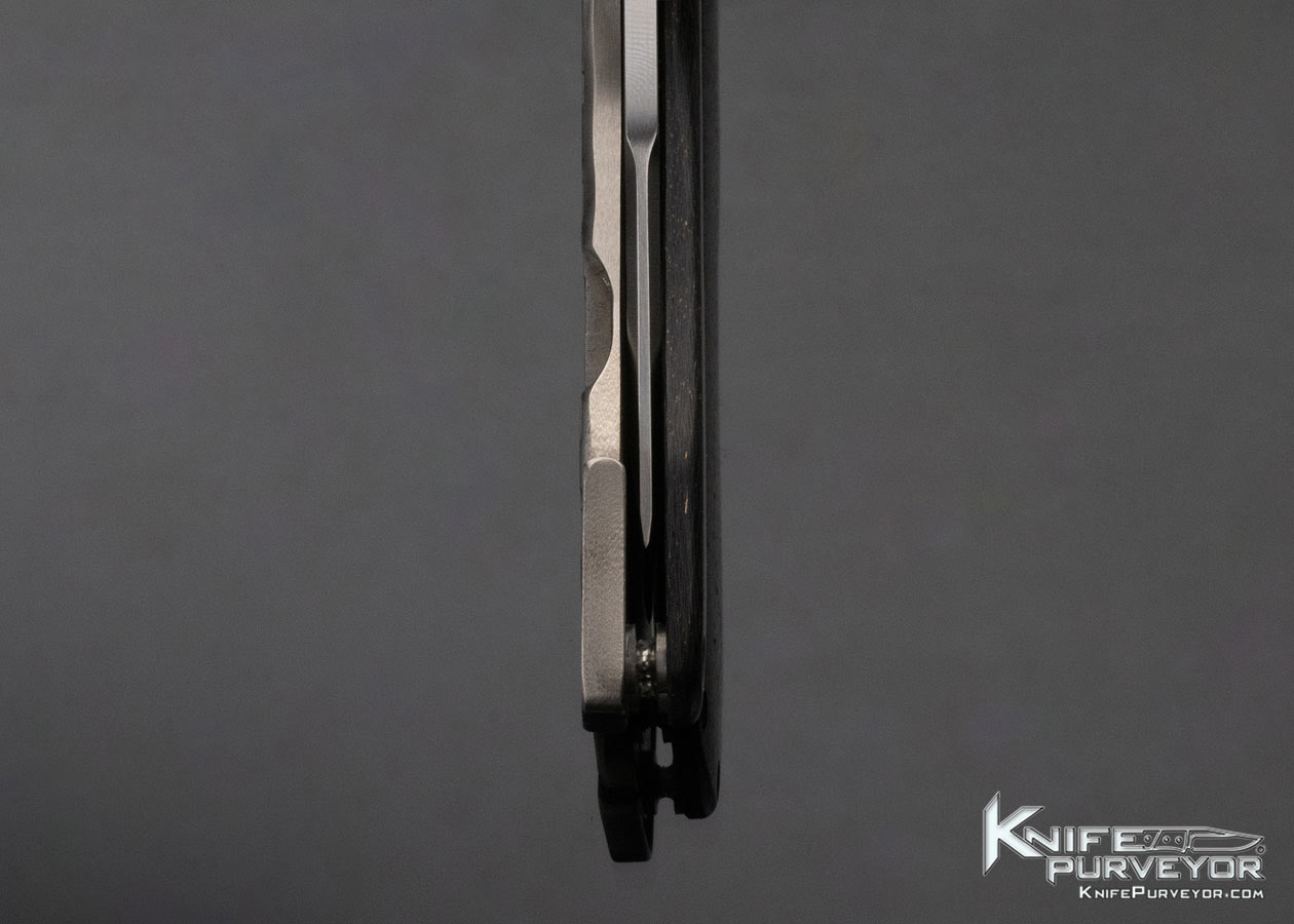 Jon Graham Custom Knife Lightning Strike Carbon Fiber and Machined Titanium Framelock - Image 8