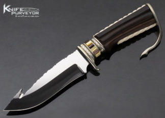 Lloyd Hale Custom Knife Fancy Gut Hook 12524