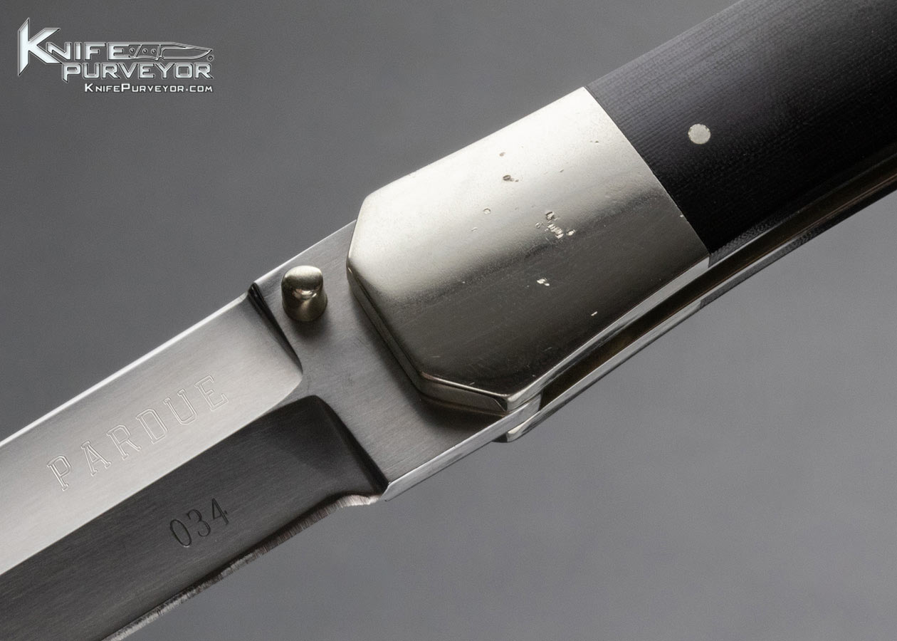 Mel Pardue Custom Knife Micarta Coffin Lockback - Image 2