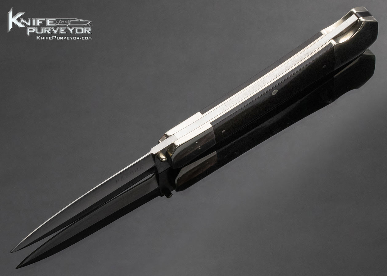 Mel Pardue Custom Knife Micarta Coffin Lockback - Image 5