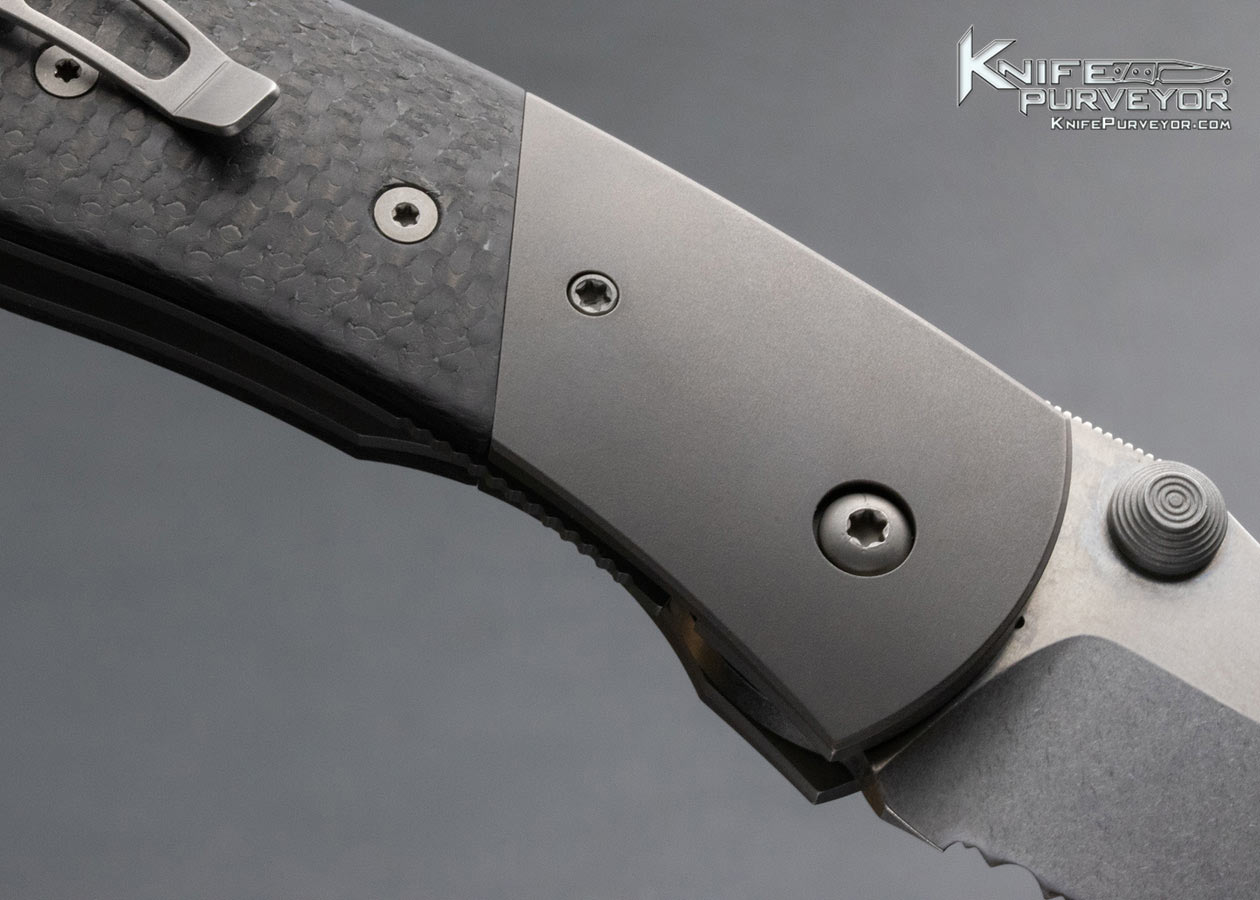 Microtech Custom Knife Carbon Fiber Model LCC-MA Lightfoot 154 CM - Image 4