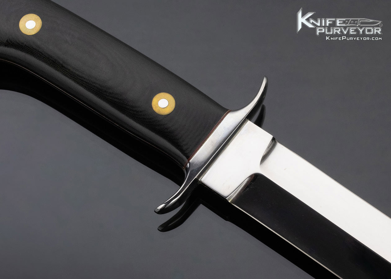 Will Pass Custom Knife Micarta and Nickel Silver Fighter with Two Tone Pins - Image 4