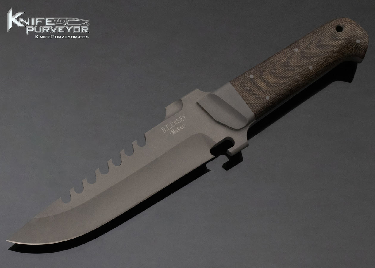 D. E. Casey Custom Knife Tactical Fixed Blade 12361