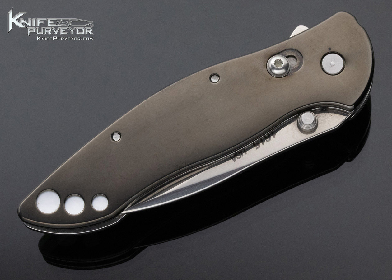 Ken Onion Kershaw 1615 Frank Centofante Blued Steel with Pearl