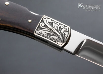 Harvey McBurnette Custom Knife Sole Authorship Engraved Nickel