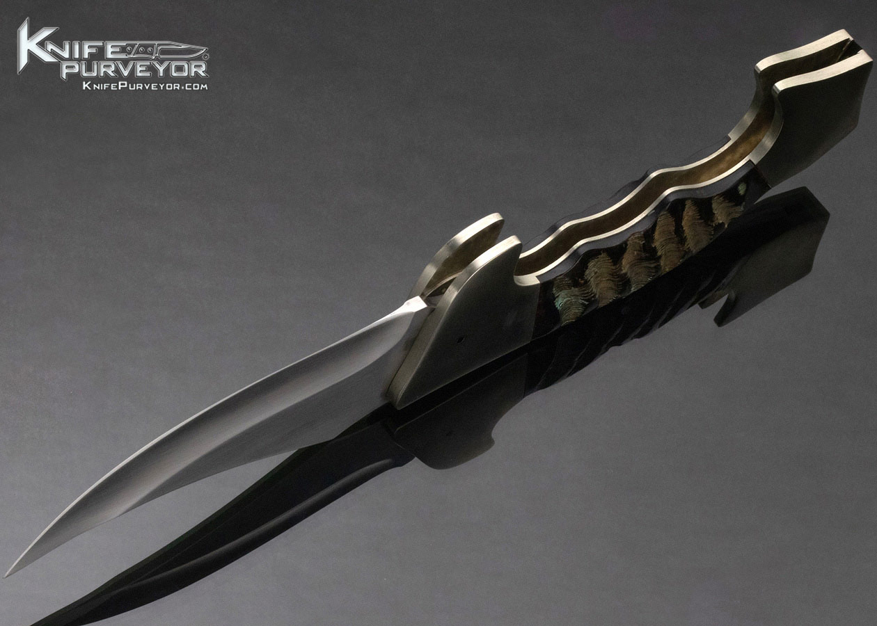 Mel Pardue Custom Knife Rams Horn Jumbo Lockback - Image 7