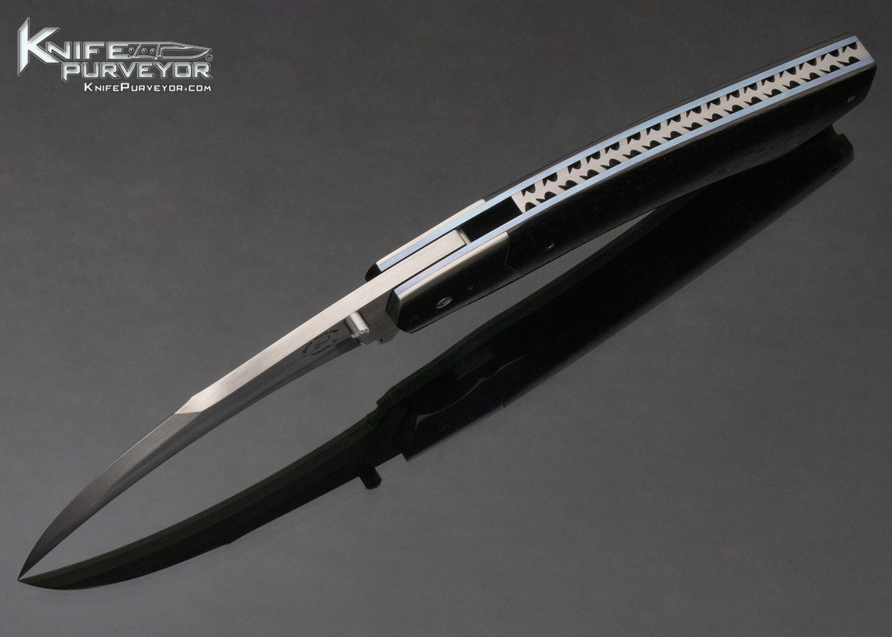 Reese Weiland Custom Knife Carbon Fiber Hawkbill Linerlock - Image 7