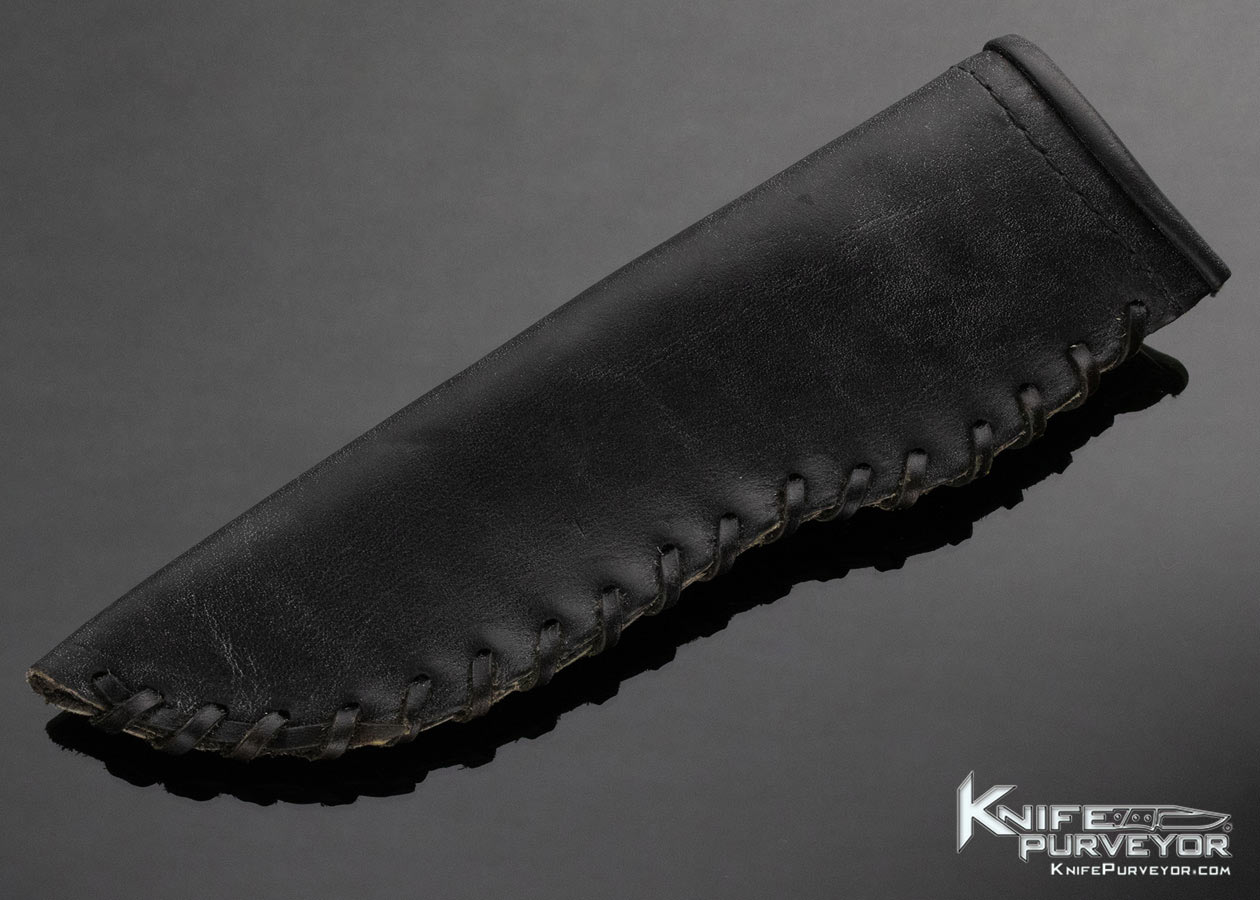 Chubby Hueske Custom Knife Sandra Brady Scrimshawed Drop Point Hunter - Image 9