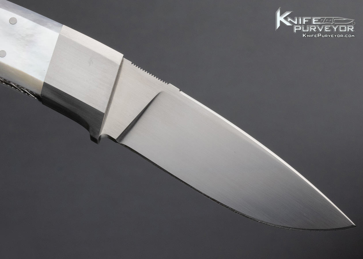 Dwight Towell Custom Knife Mother of Pearl Fixed Blade - Image 4