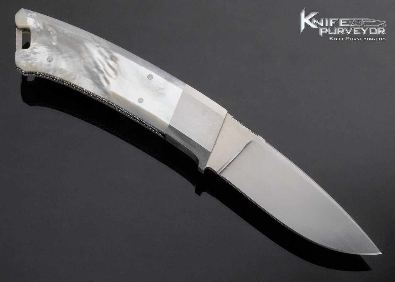 Dwight Towell Custom Knife Mother of Pearl Fixed Blade - Image 3
