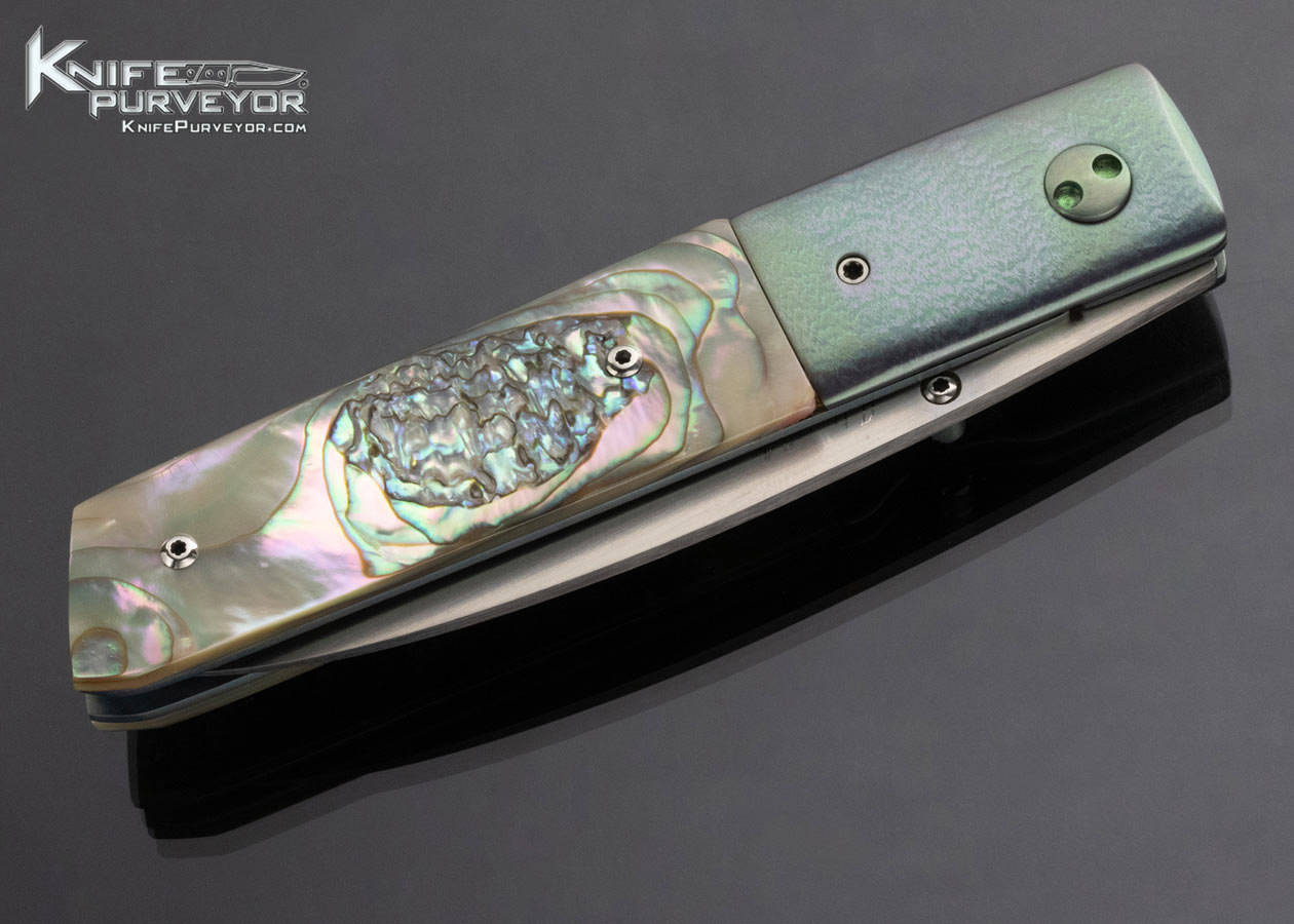 Bill King Custom Knife Abalone and Titanium Linerlock - Image 5