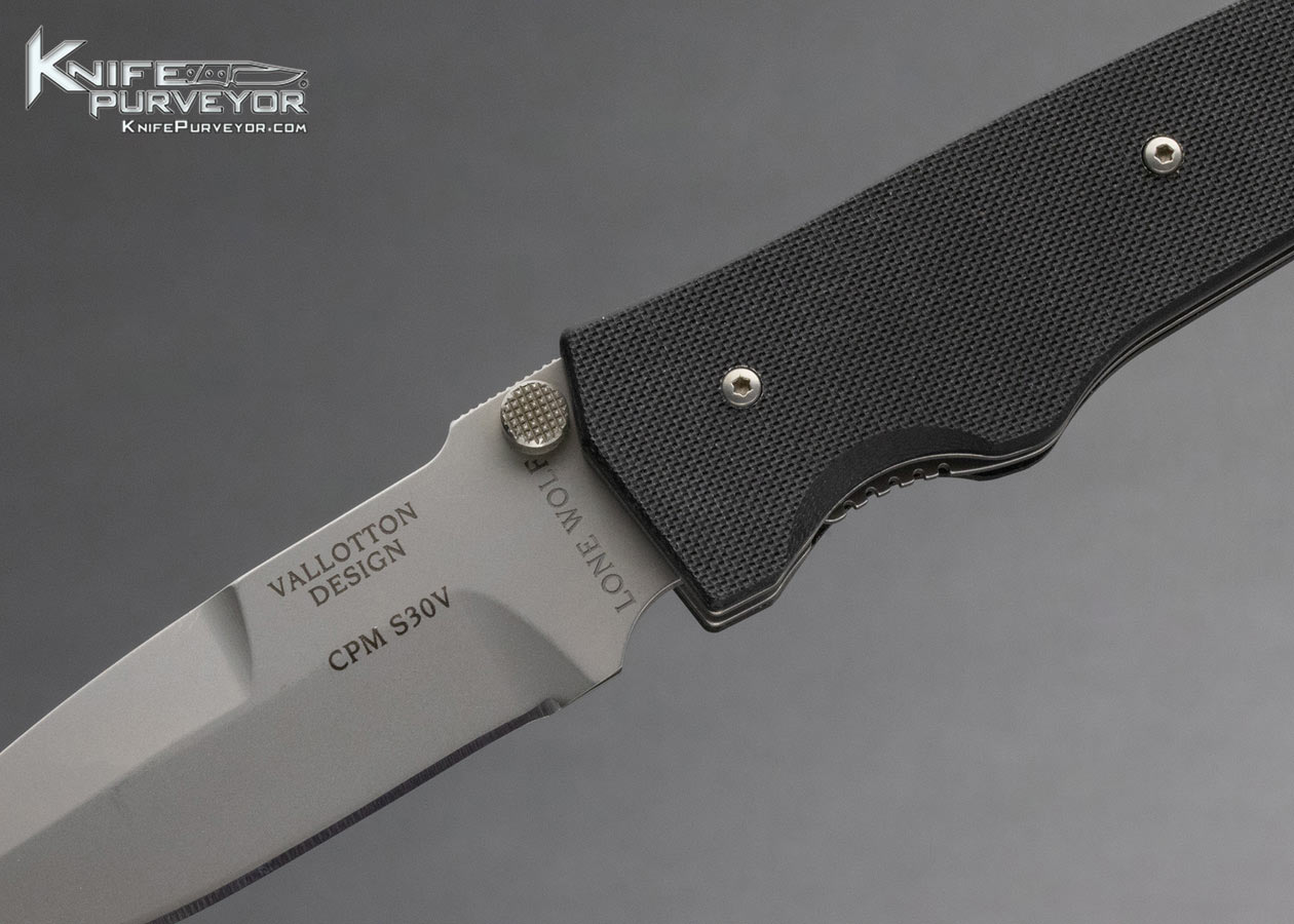 Lone Wolf Custom Knife Lone Wolf Vallotton Dual Action Tactical Knife First Production Run 14891