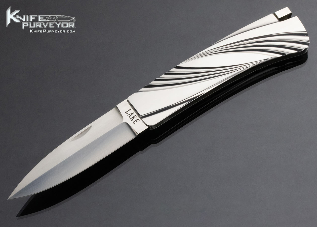 Ron Lake Custom Knife Fluted Steel Taillock 14857