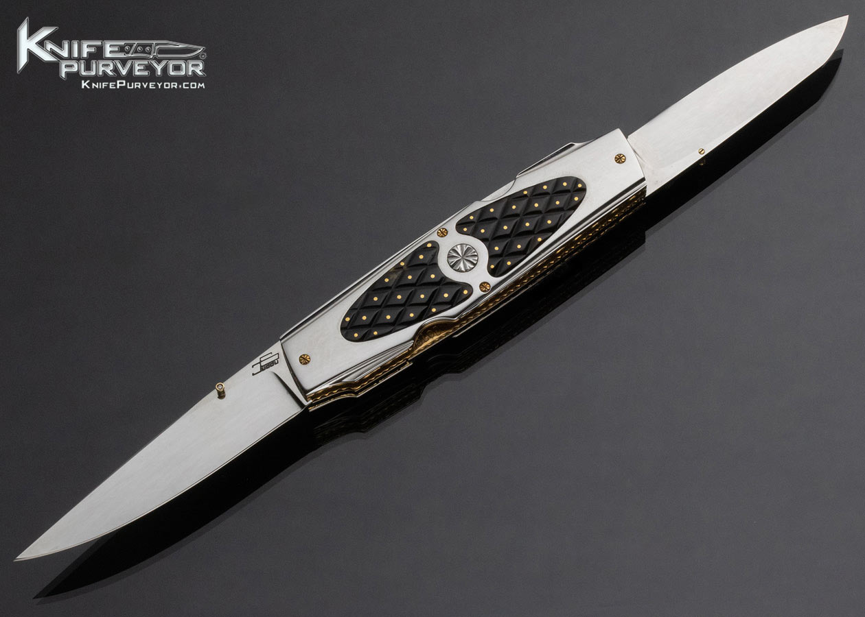 Salvatore Puddu Custom Knife 2 Blade Lockback 14881