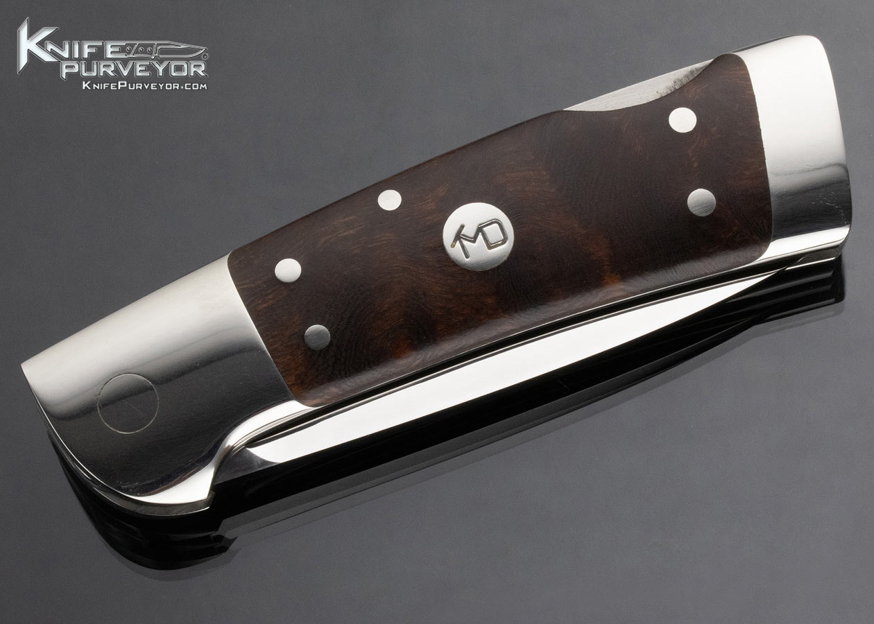 T.M. Dowell Custom Knife Desert Ironwood Lockback Folder - Image 5
