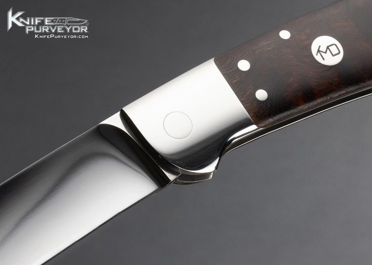 T.M. Dowell Custom Knife Desert Ironwood Lockback Folder - Image 2
