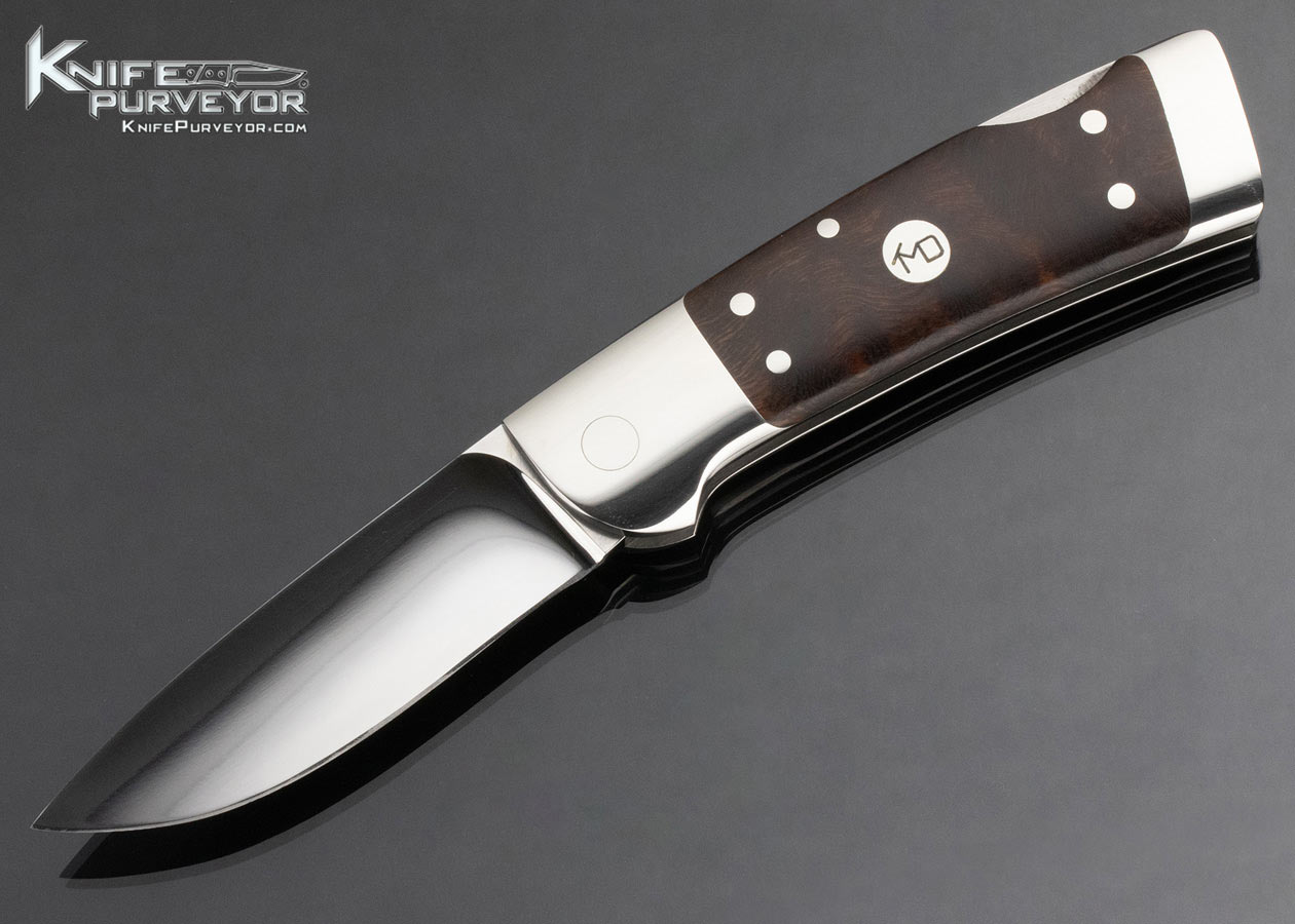 T.M. Dowell Custom Knife Desert Ironwood Lockback 14855