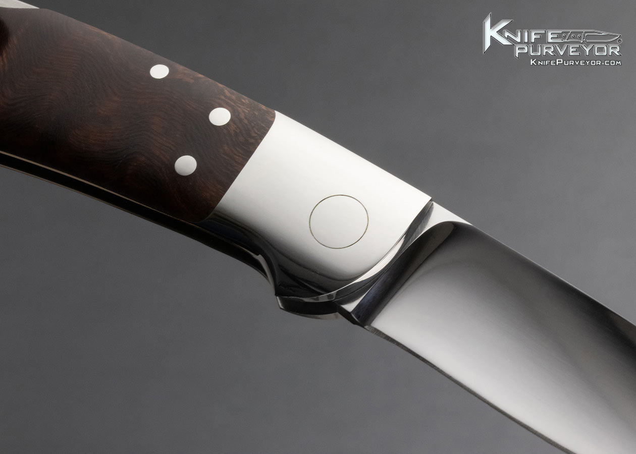 T.M. Dowell Custom Knife Desert Ironwood Lockback Folder - Image 4