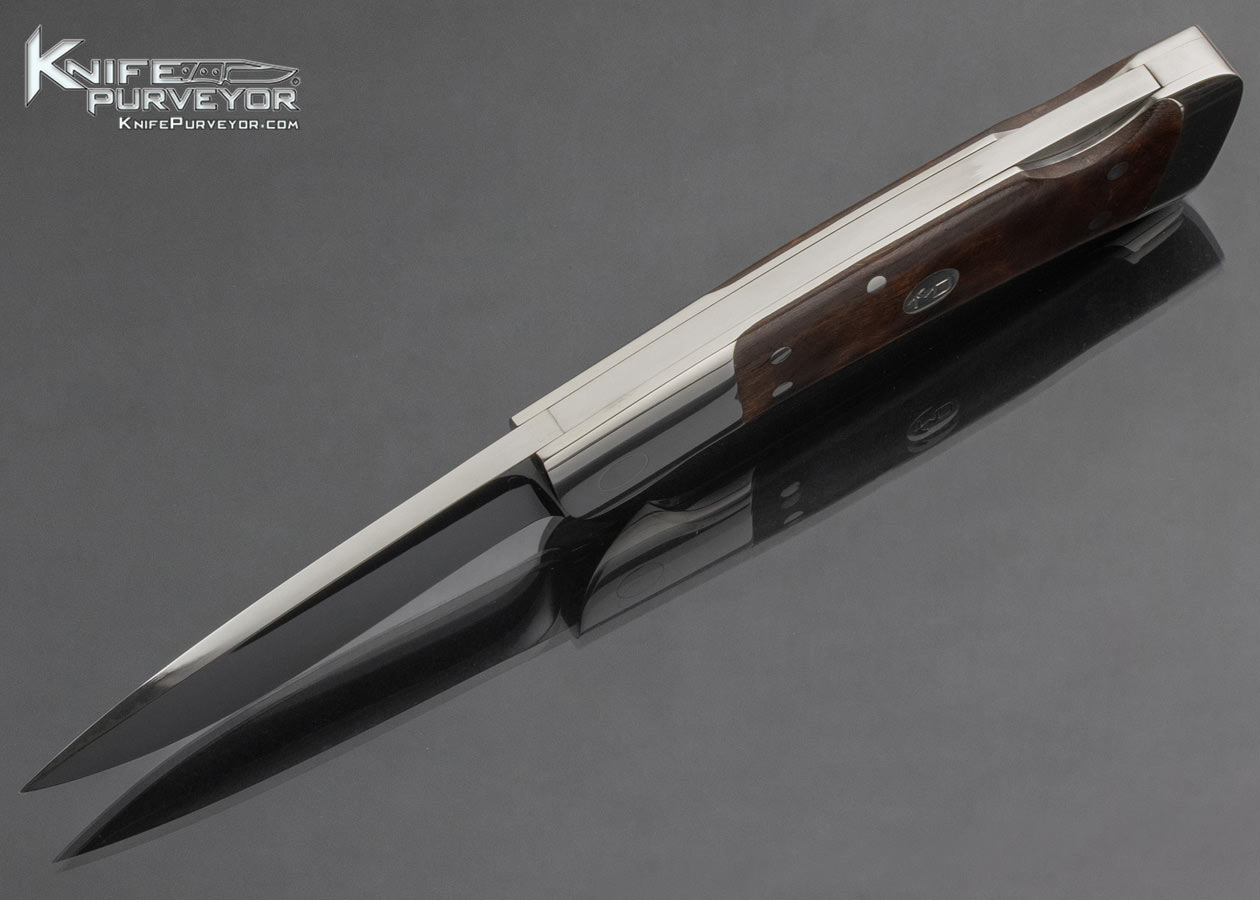 T.M. Dowell Custom Knife Desert Ironwood Lockback Folder - Image 7