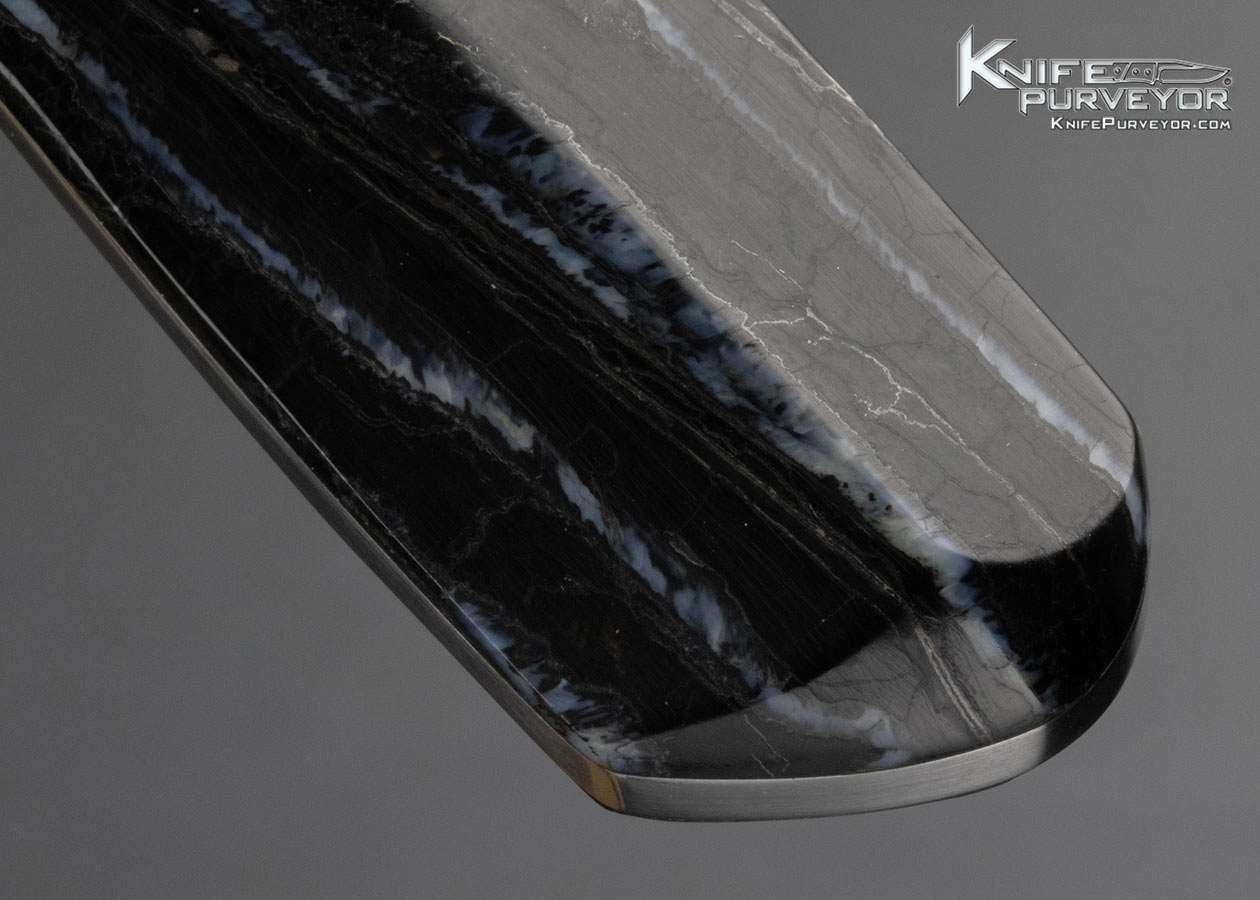 Toni Nikolas Tietzel Custom Knife "TNT" Damasteel Mammoth Tooth w Sheath - Image 6