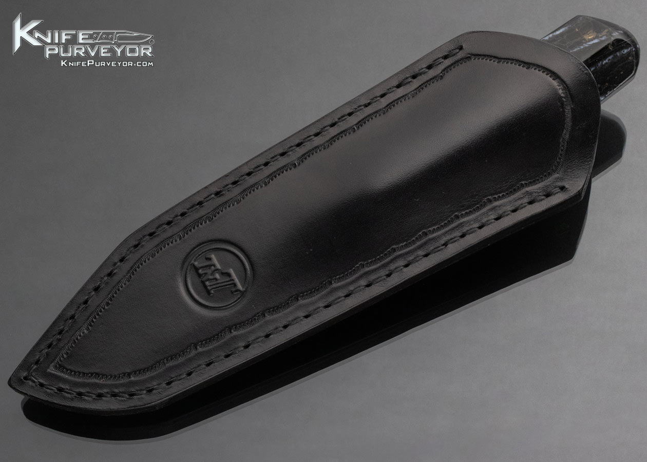 Toni Nikolas Tietzel Custom Knife "TNT" Damasteel Mammoth Tooth w Sheath - Image 9