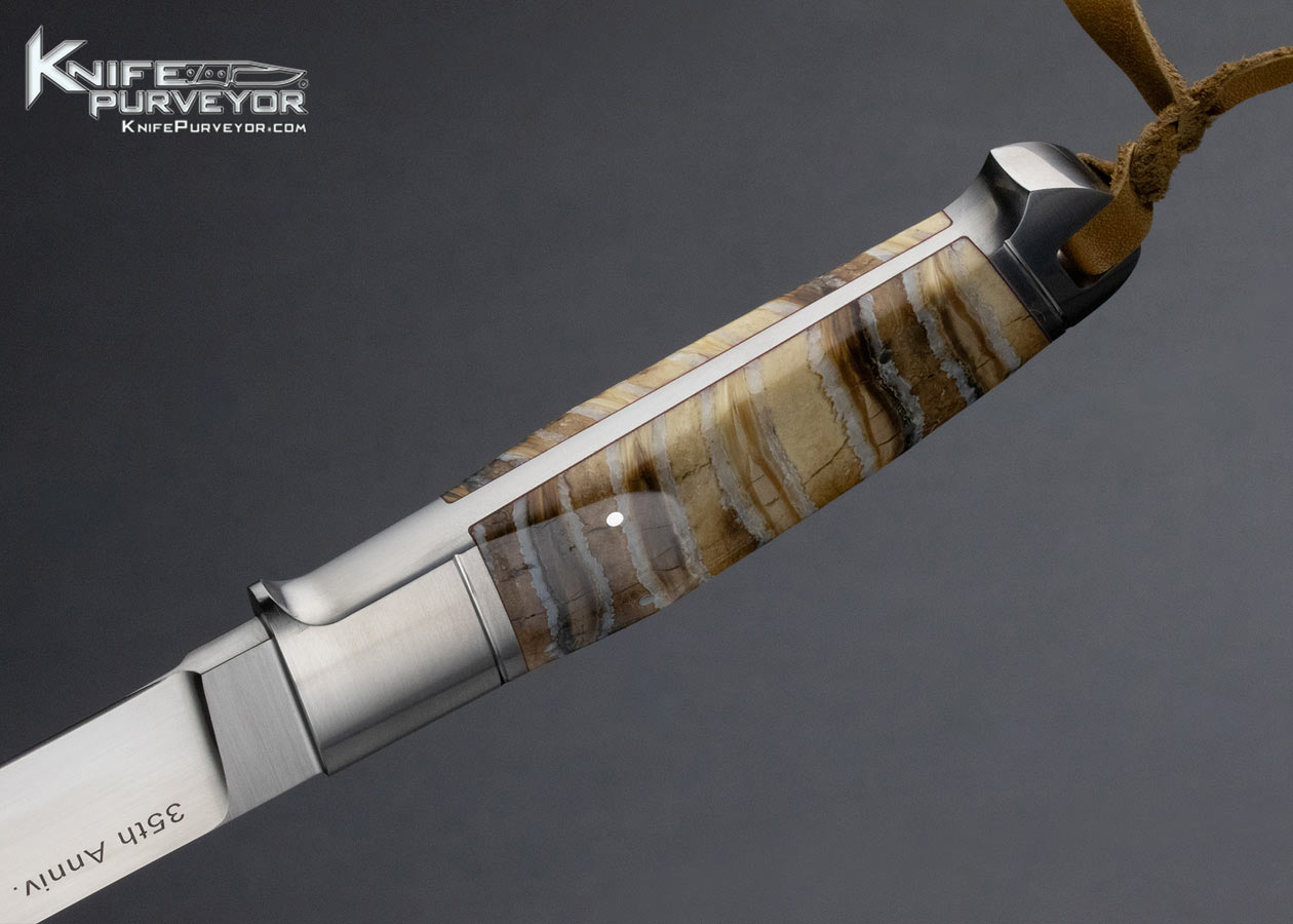 Dietmar Kressler Custom Knife 35th Anniversary Mammoth Tooth Integral 14950