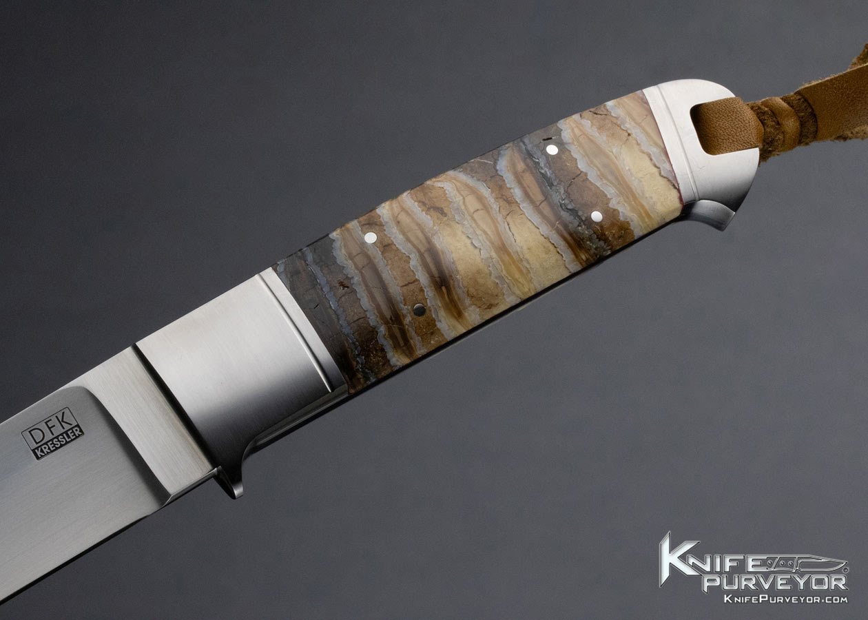 Dietmar Kressler Custom Knife 35th Anniversary Mammoth Tooth Integral - Image 2