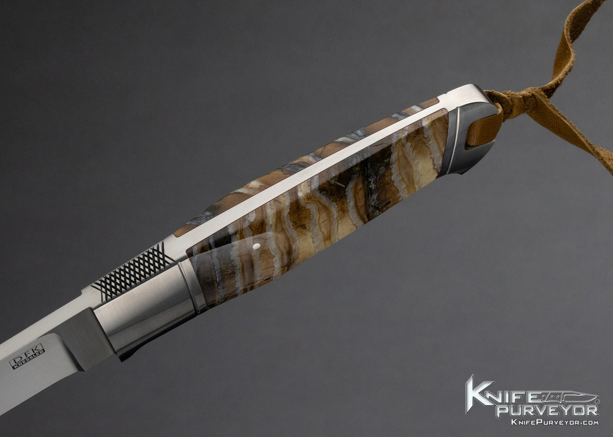 Dietmar Kressler Custom Knife 35th Anniversary Mammoth Tooth Integral - Image 6