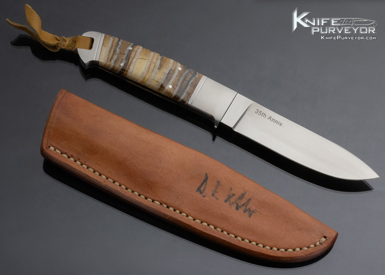 Dietmar Kressler Custom Knife 35th Anniversary Mammoth Tooth Integral - Image 8
