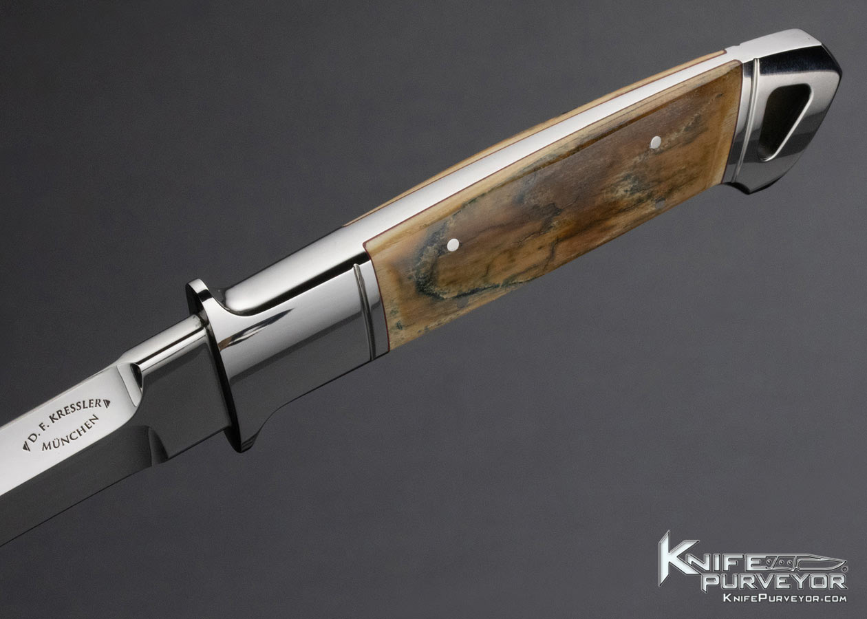 Dietmar Kressler Custom Knife Mammoth Integral Boot Knife - Image 6