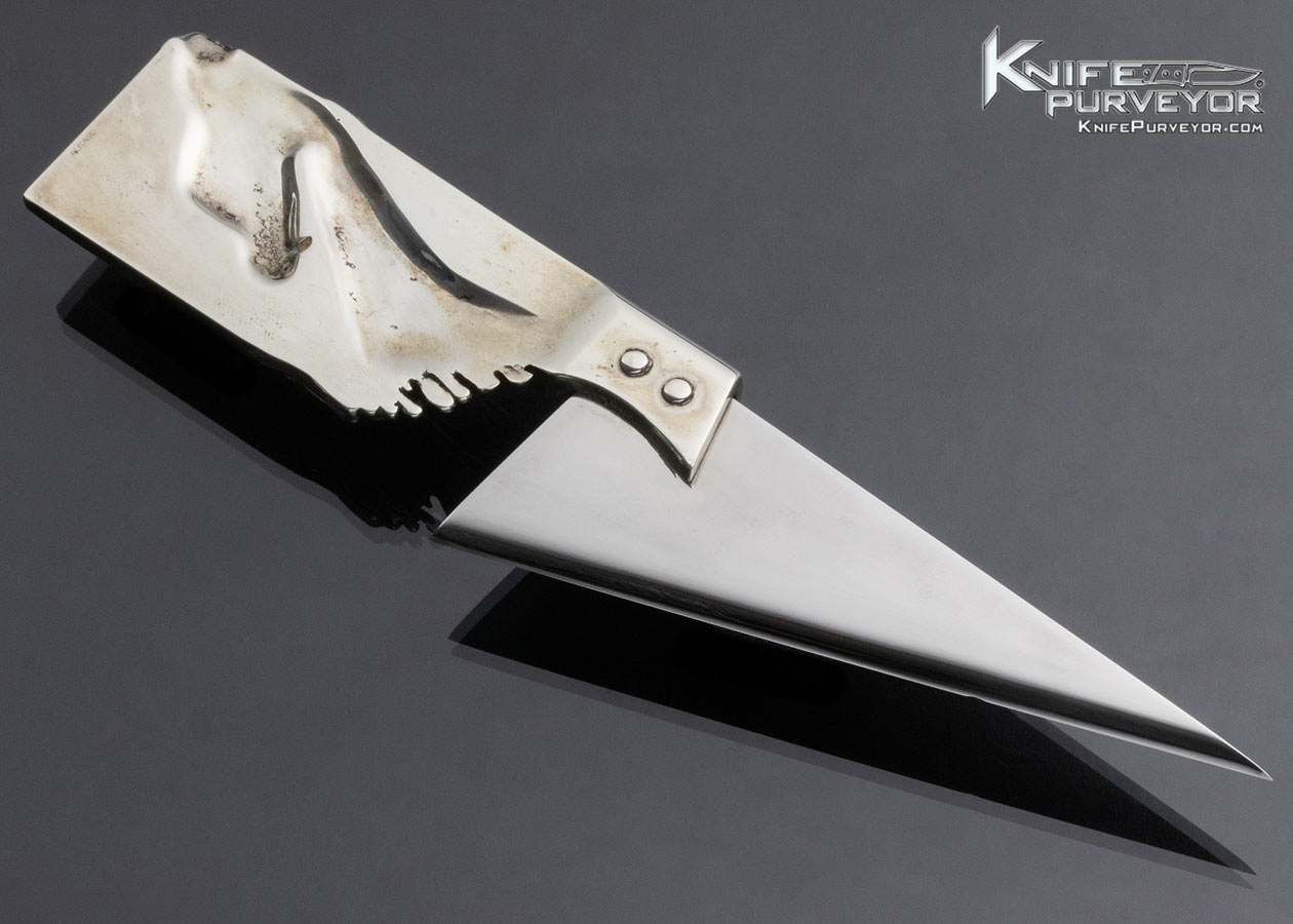 Kelly Kozlow-Larry Holden Custom Knife Sterling Silver Dragon