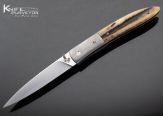 Cliff Parker Custom Knife Stag Linerlock 14126