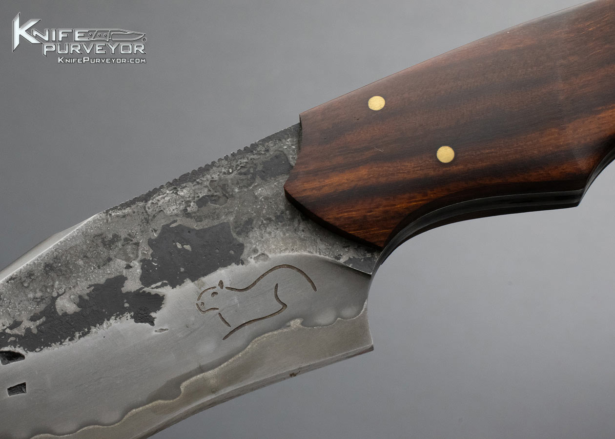 Maximiliano Pescie Custom Knife San Mai and Desert Ironwood Brut de Forge - Image 2