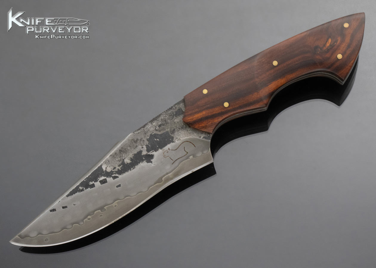 Maximiliano Pescie Custom Knife San Mai and Desert Ironwood Brut de Forge 15023