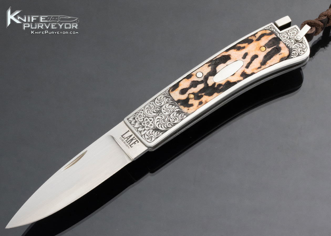 Paul Chen's Prototype Made For Ron Lake's Approval to Do Their First Collaboration Production Knife Series Engraved by Simon Lytton 15019