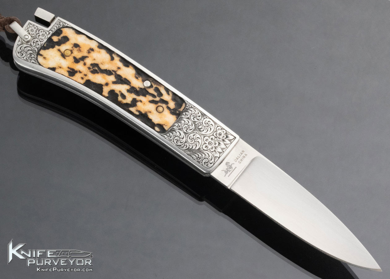 Paul Chen's Prototype Made For Ron Lake's Approval to Do Their First Collaboration Production Knife Series Engraved by Simon Lytton - Image 4