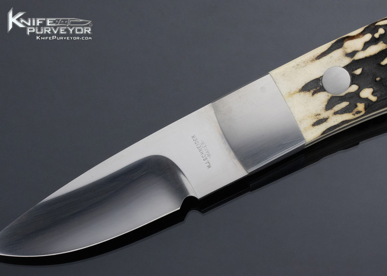 Herman Schneider Custom Knife Stag Hunter - Image 2
