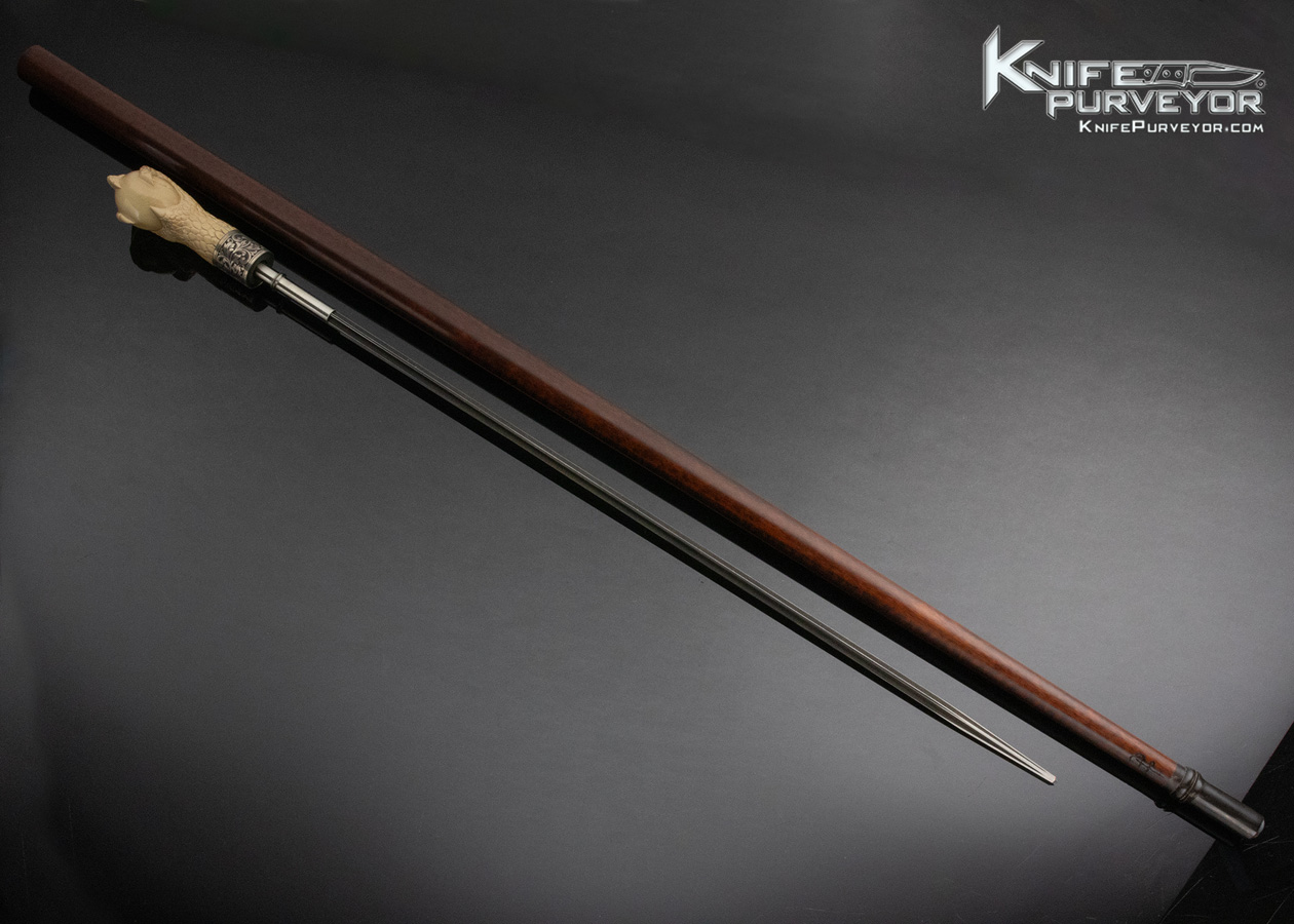 PJ Tomes Custom Knife Snakewood Cane Sword